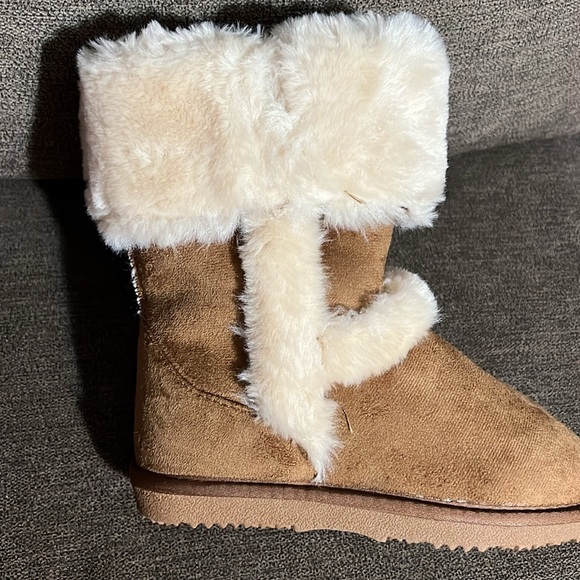 New I.N.C. International Concepts Little Girls Witty Faux Fur Boots Size 3 - Picture 9 of 14
